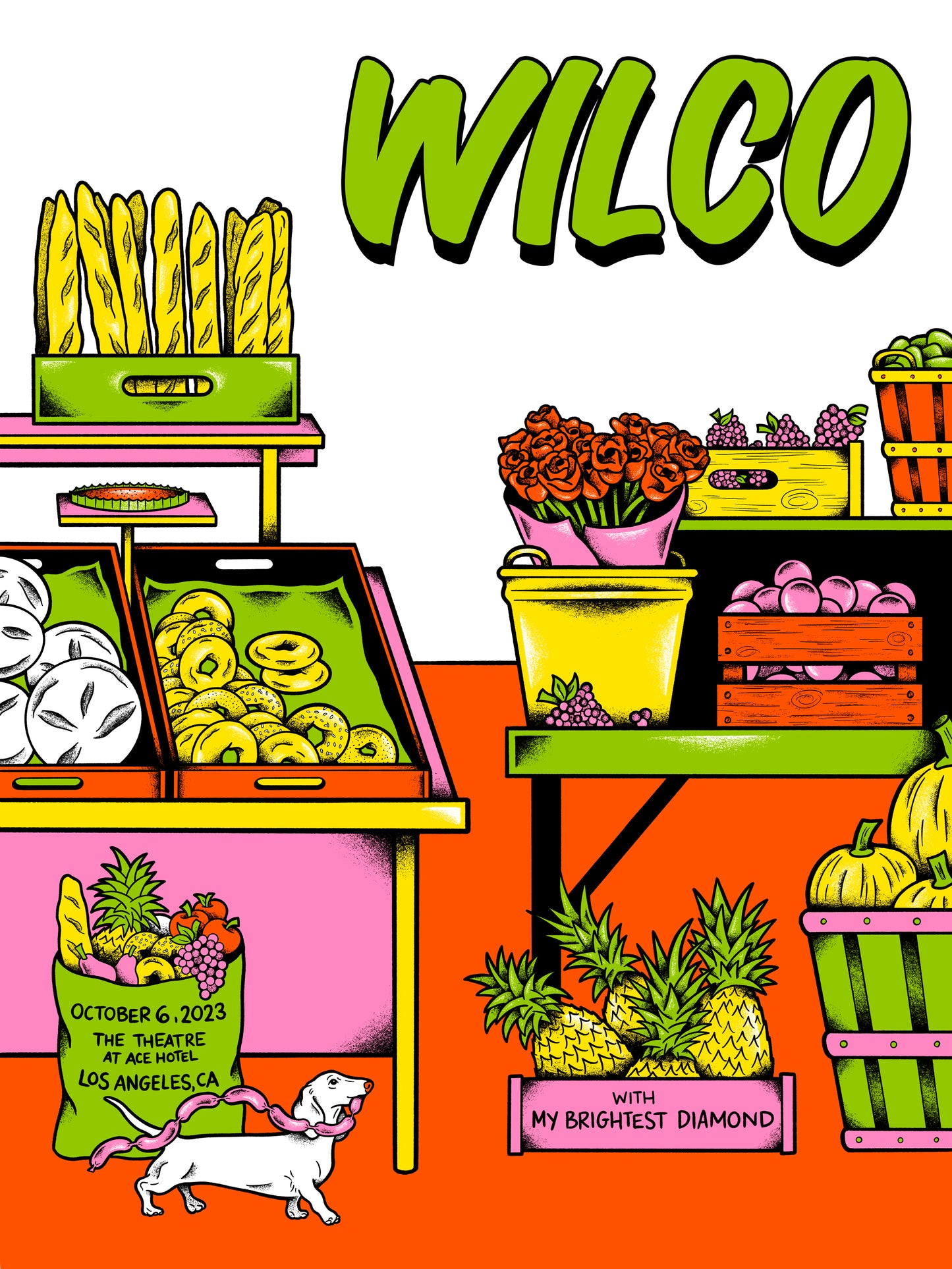 Wilco poster- Night 3 in Los Angeles (SLIGHTLY DAMAGED)