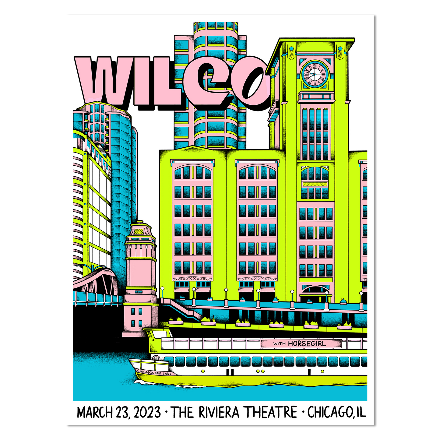 Wilco poster- March 23, 2023 in Chicago