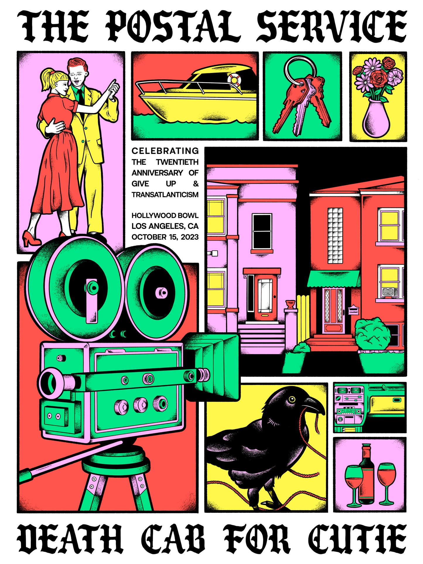 Postal Service/ DCFC poster- Night 2, 2023