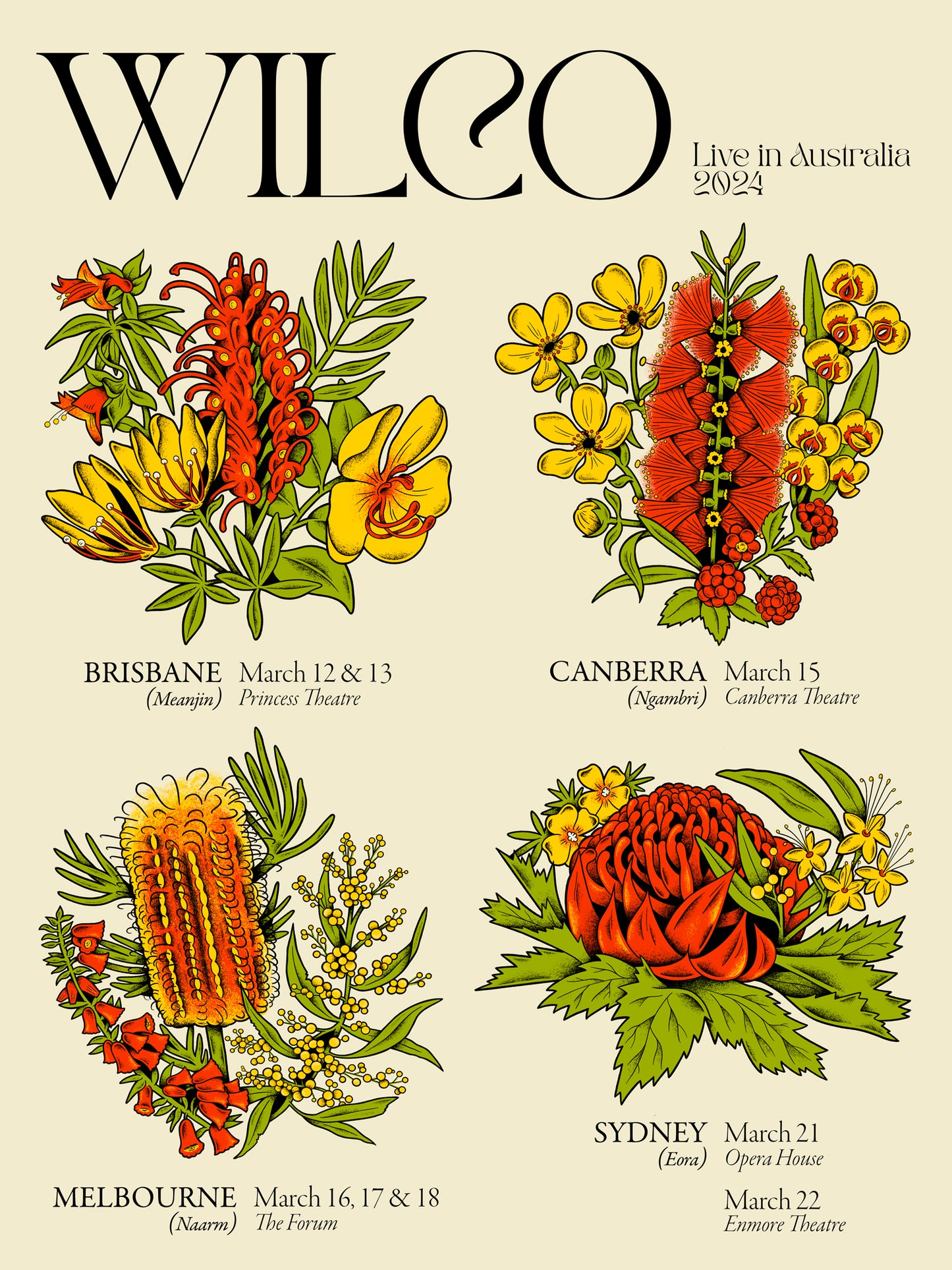 Australia Tour Poster- WILCO