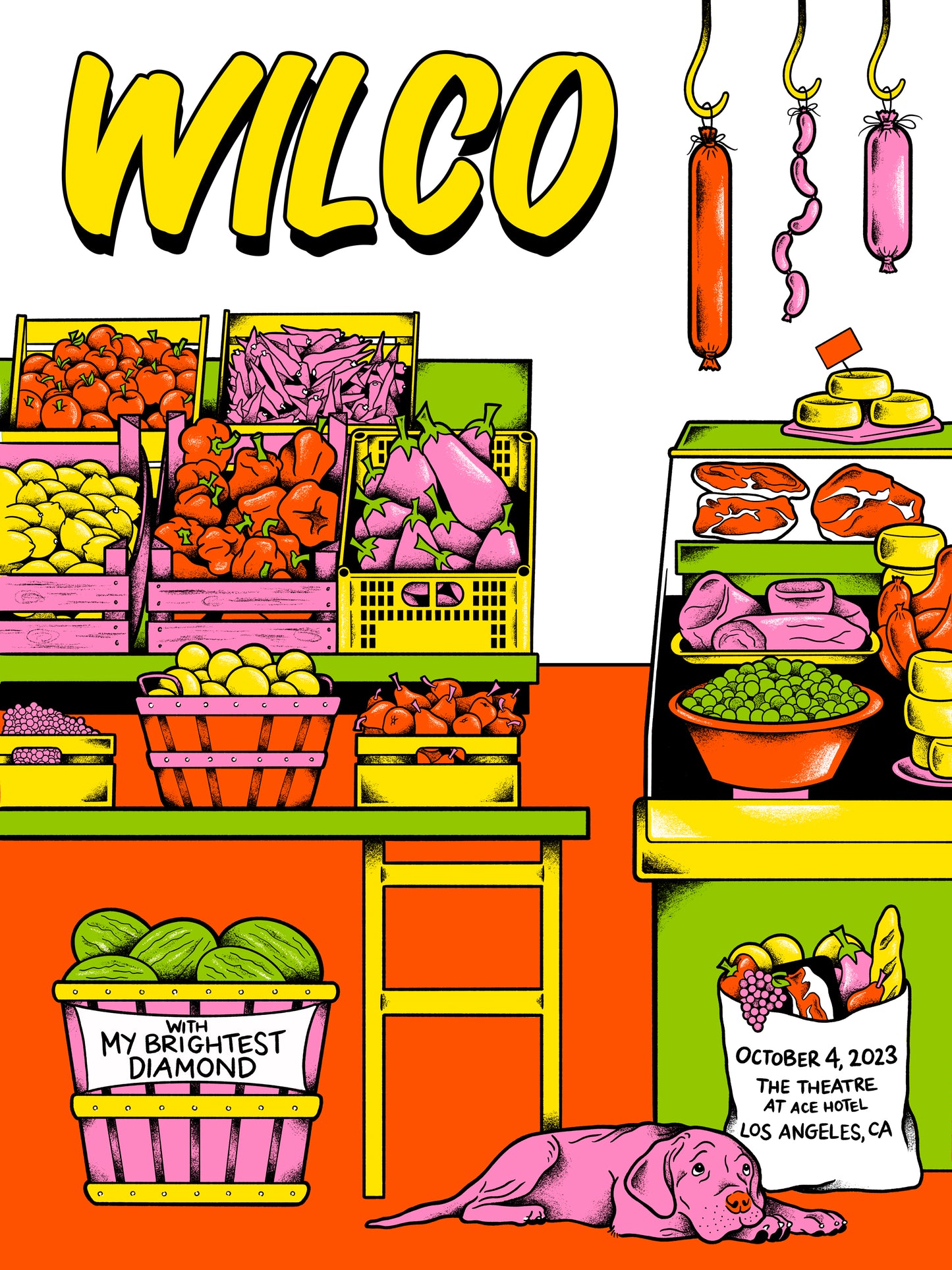 Wilco poster- Night 1 in Los Angeles (SLIGHTLY DAMAGED)