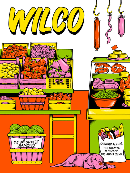 Wilco poster- Night 1 in Los Angeles (SLIGHTLY DAMAGED)