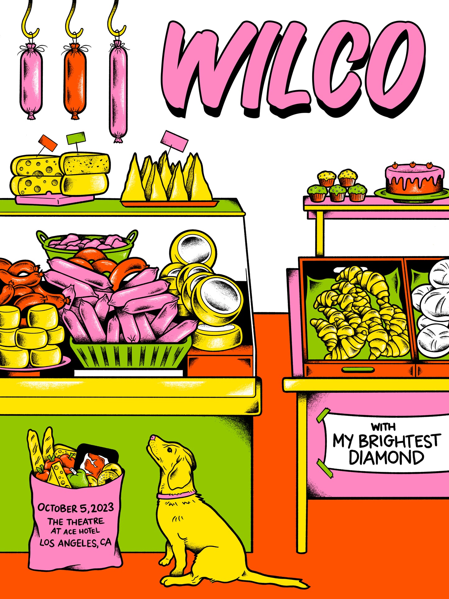 Wilco poster- Night 3 in Los Angeles  (SLIGHTLY DAMAGED)