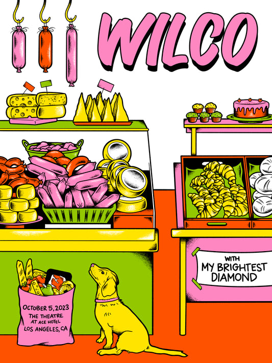 Wilco poster- Night 3 in Los Angeles  (SLIGHTLY DAMAGED)