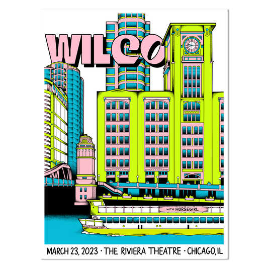 Wilco poster- March 23, 2023 in Chicago
